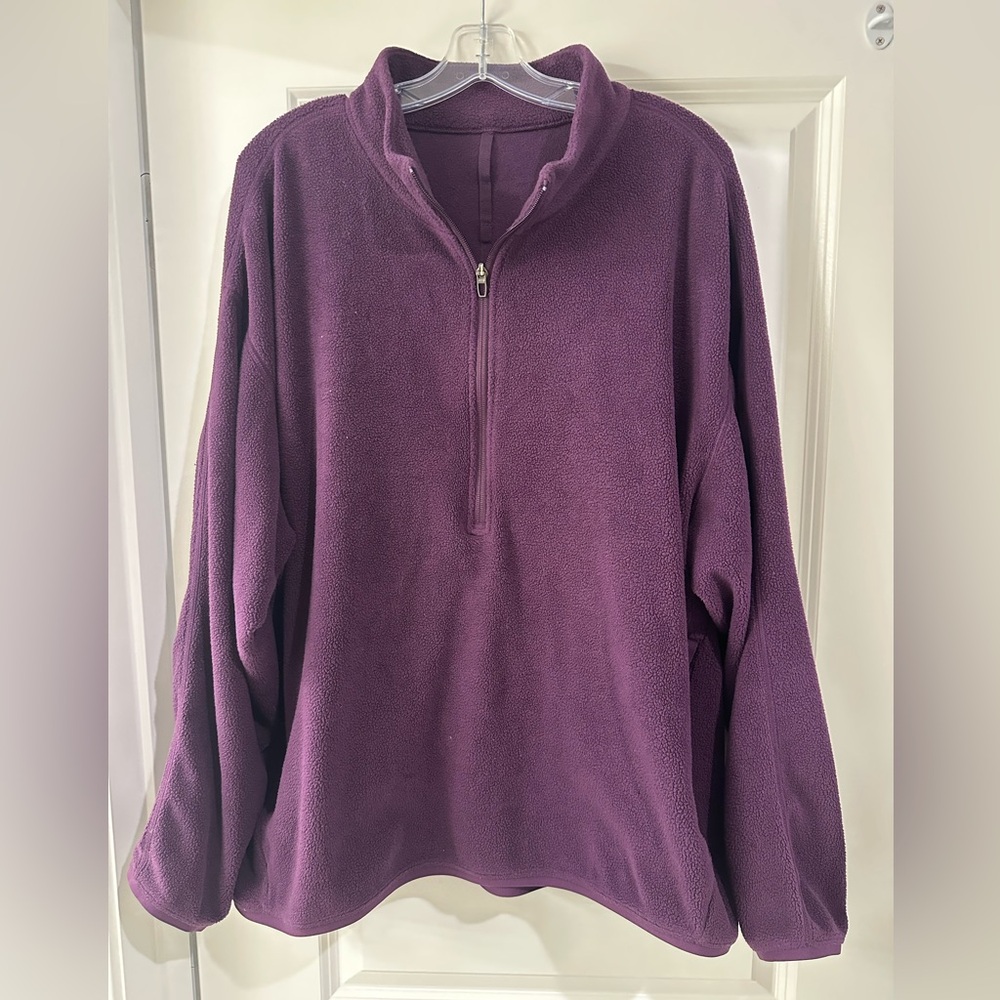 Lululemon Men’s Fleece Purple Half-Zip Sweater